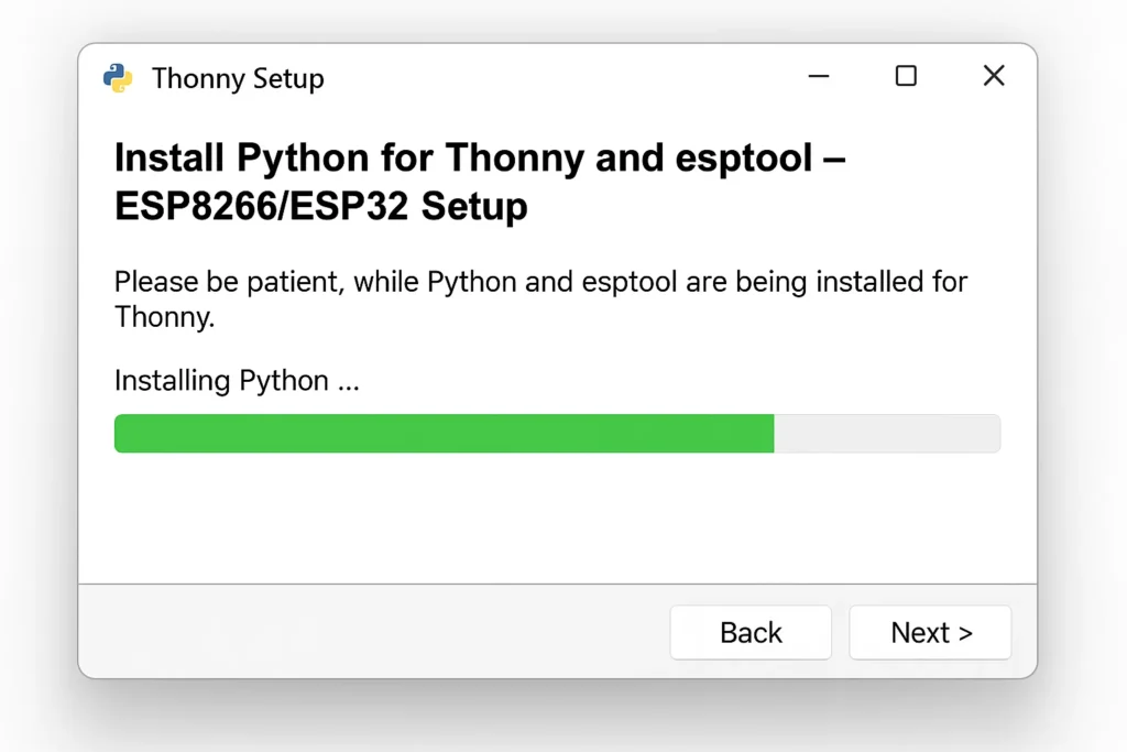 How to Install Python for ESP8266 and ESP32 (With Thonny and esptool)