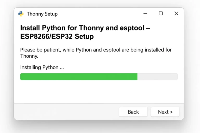 How to Install Python for ESP8266 and ESP32 (With Thonny and esptool)