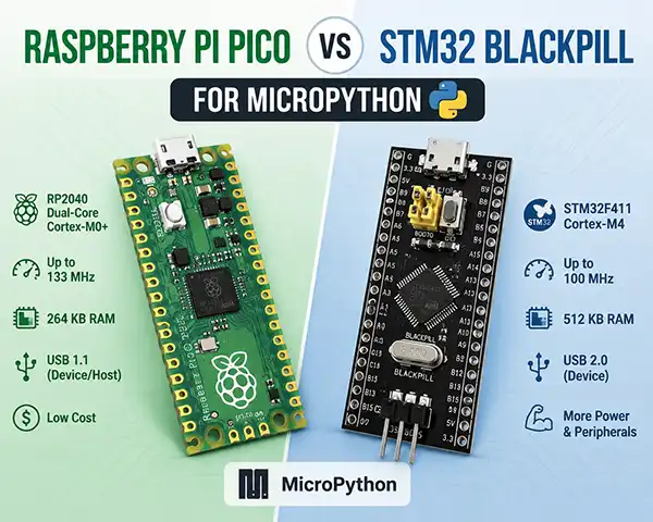 Raspberry Pi Pico vs STM32 BlackPill